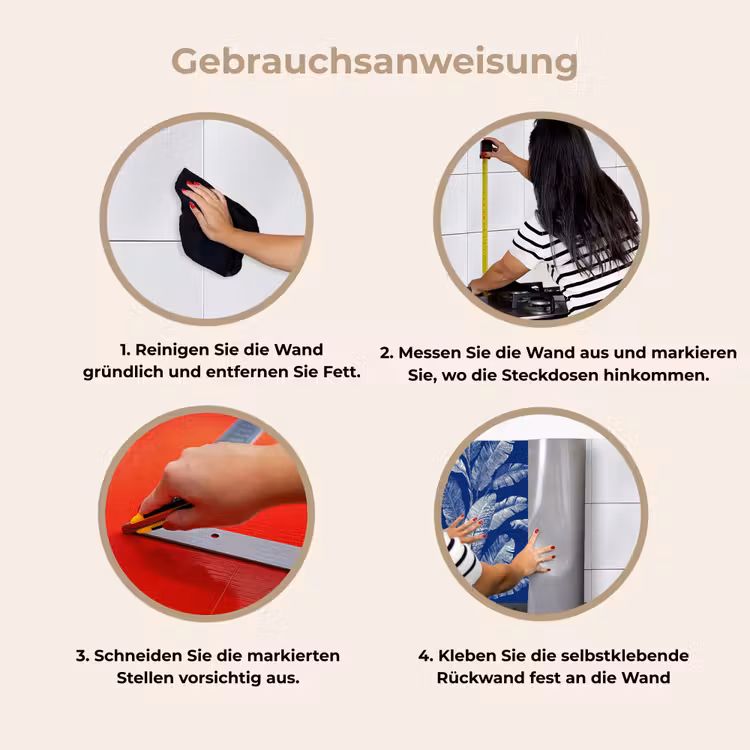 Blad - Palm - Blauw keuken achterwand 2 middel 871 -gebruiksaanwijzing_DE