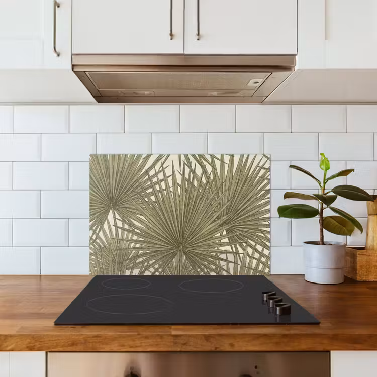 Blad - Tropisch - Patroon - Natuur - Groen keuken achterwand spatscherm klein -sfeer2
