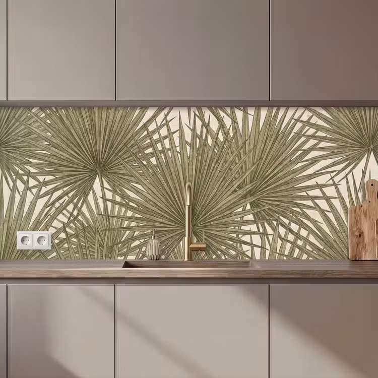 Blad - Tropisch - Patroon - Natuur - Groen keuken achterwand 2 middel zz_3dshopping