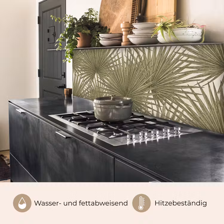 Blad - Tropisch - Patroon - Natuur - Groen keuken achterwand 2 middel -usp_DE