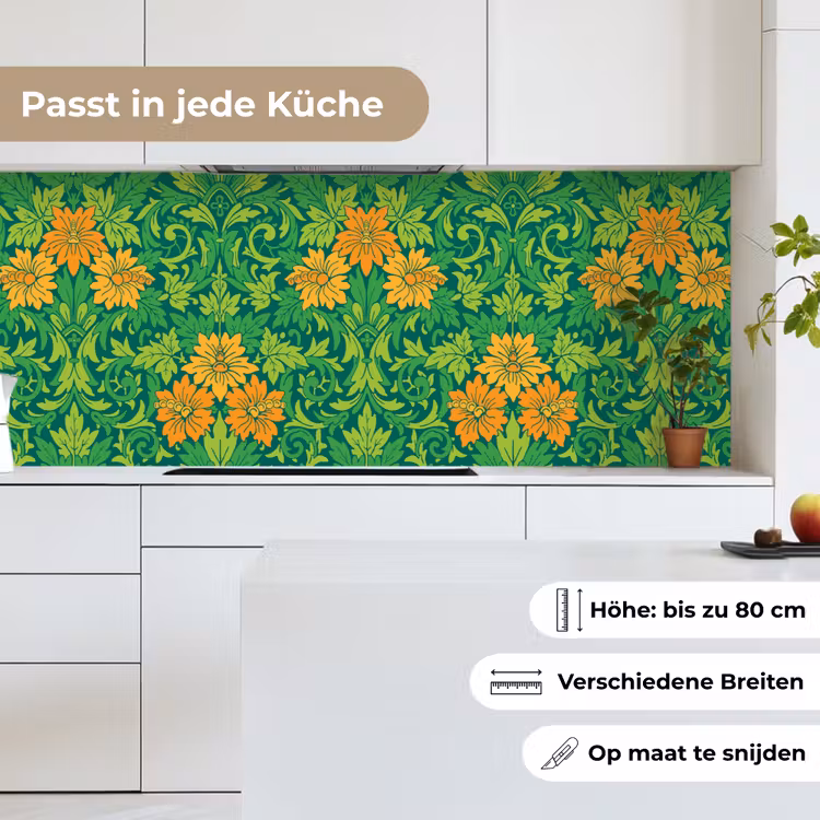 Bladeren - Bloemen - Boho - Hippie - Patronen keuken achterwand 2 middel 871 -sfeer4_DE