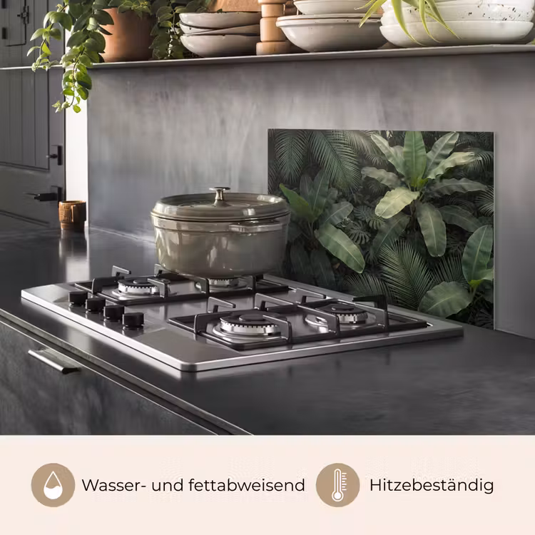Bladeren - Groen - Tropisch - Natuur keuken achterwand spatscherm klein -usp_DE