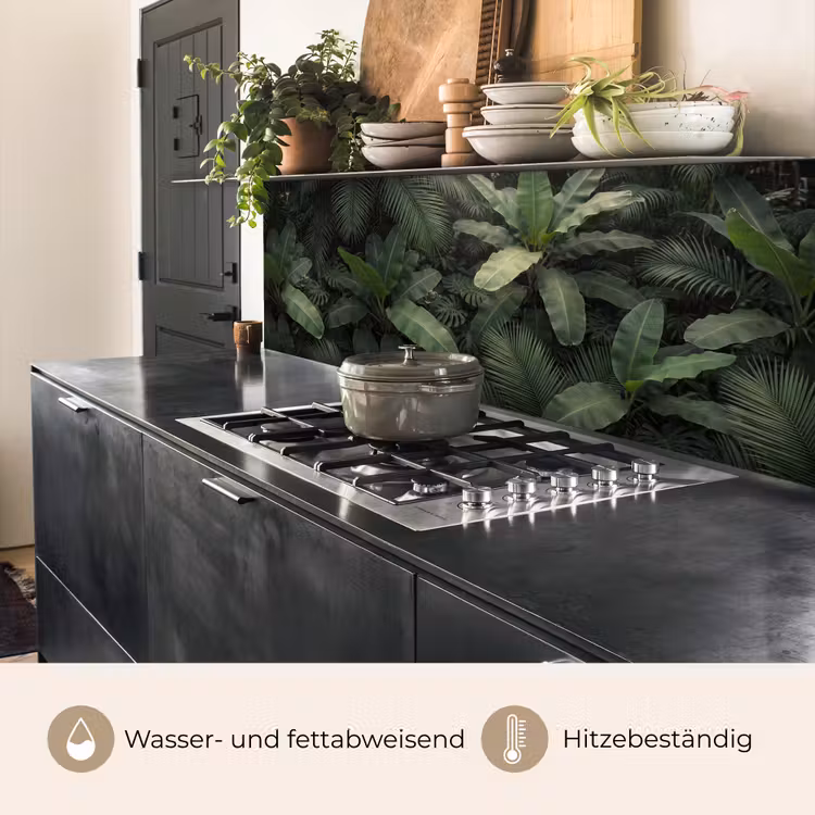 Bladeren - Groen - Tropisch - Natuur keuken achterwand 2 middel -usp_DE