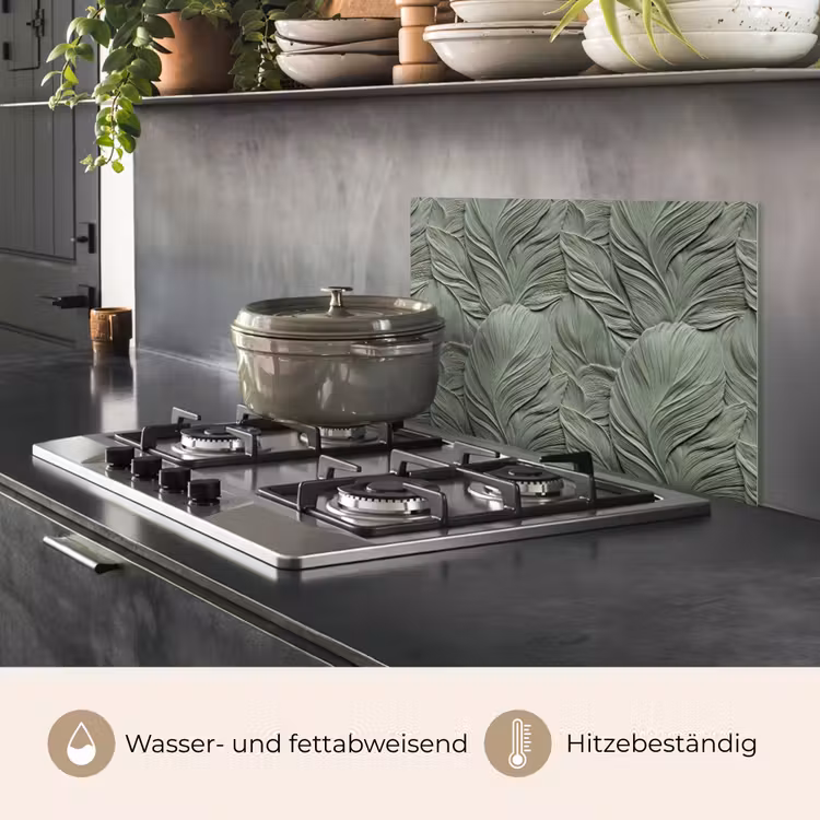 Bladeren - Textuur - Groen keuken achterwand spatscherm klein 900 -usp_DE
