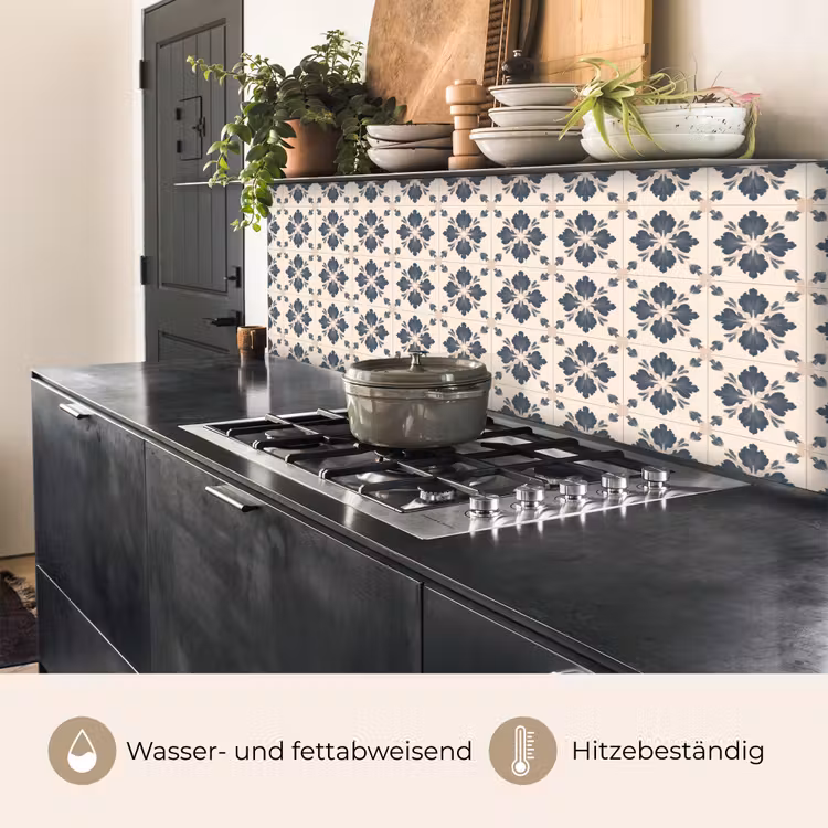 Bladvorm - Klassiek - Kleurrijk keuken achterwand 2 middel 871 -usp_DE