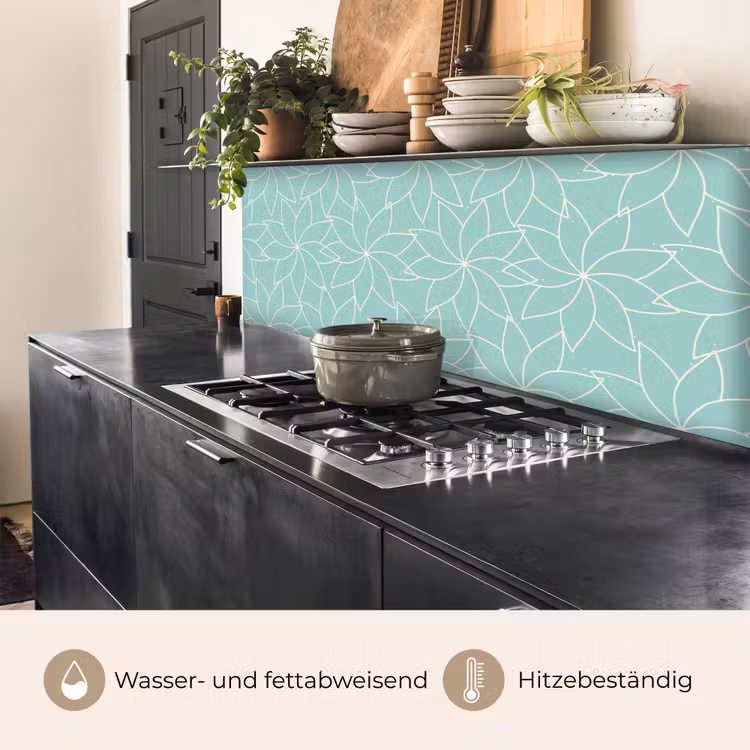 Blauw - Mandala - Design keuken achterwand 2 middel 871 -usp_DE