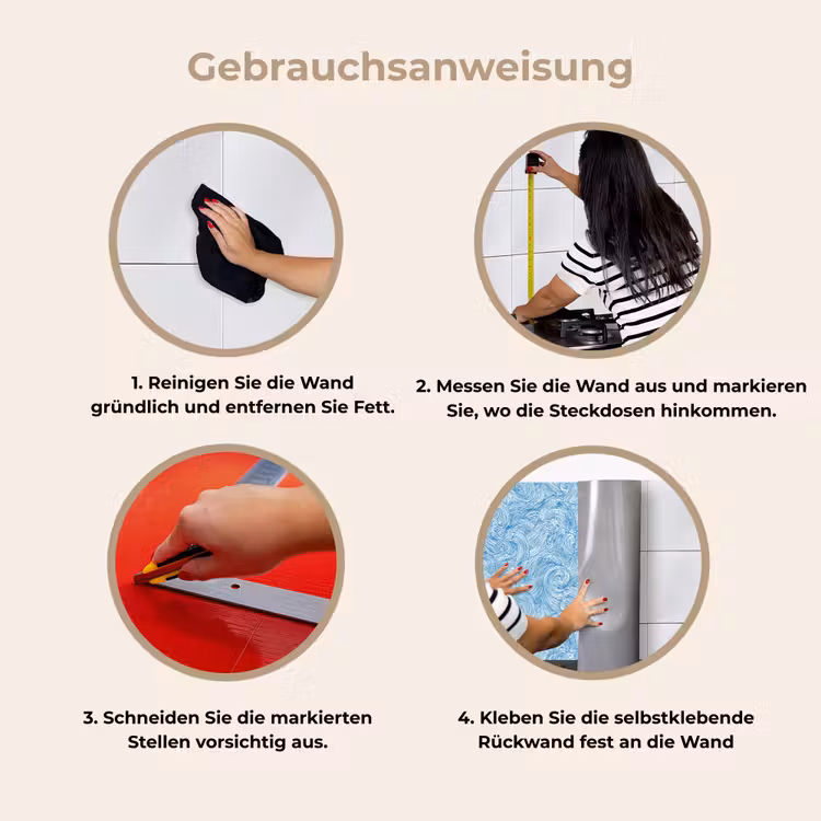 Blauw - Wit - Spiraal - Golven - Lijnen keuken achterwand 2 middel 871 -gebruiksaanwijzing_DE