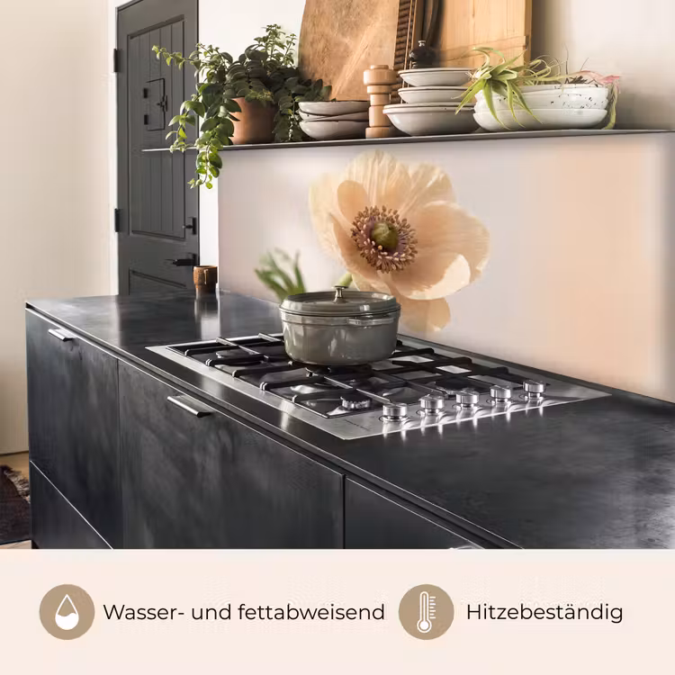 Bloem - Minimalistisch - Groen keuken achterwand 2 middel -usp_DE