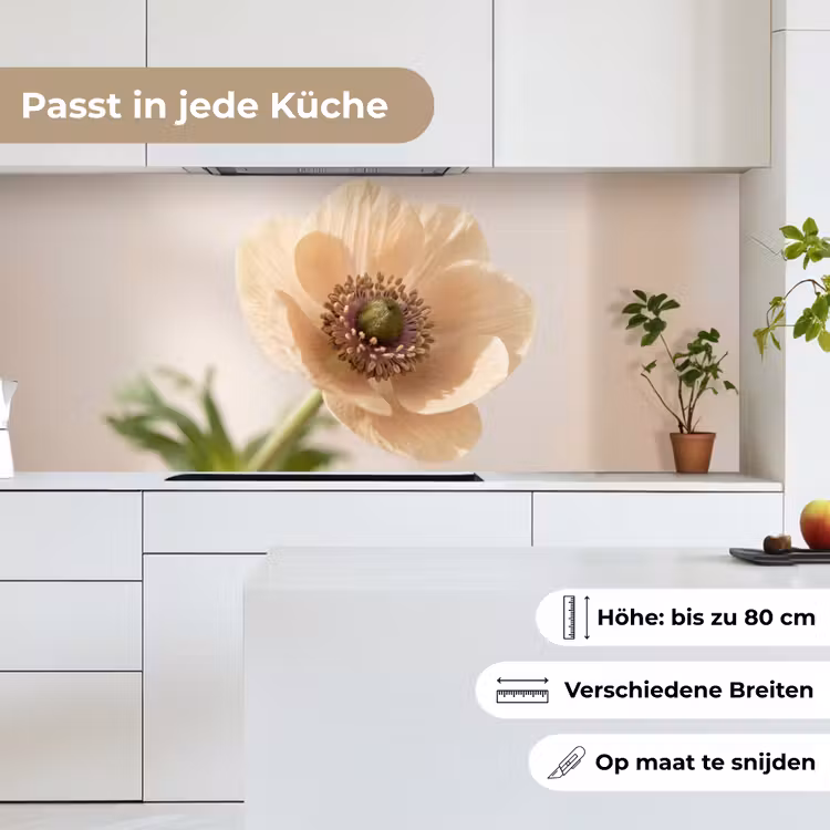 Bloem - Minimalistisch - Groen keuken achterwand 2 middel -sfeer4_DE