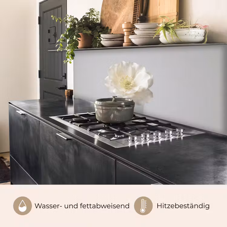 Bloem - Minimalistisch -Wit keuken achterwand 2 middel -usp_DE