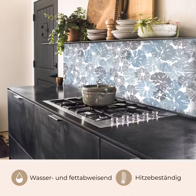Bloemen - Abstract - Patroon keuken achterwand 2 middel 871 -usp_DE