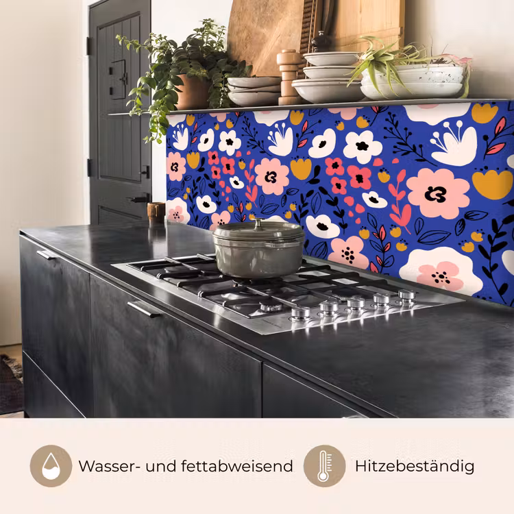Bloemen - Bladeren - Patronen keuken achterwand 2 middel 871 -usp_DE