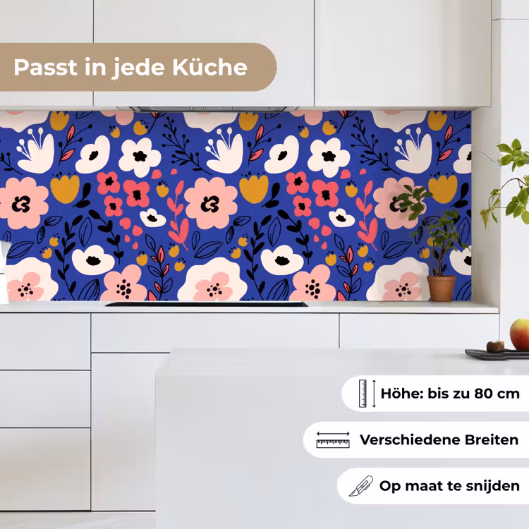 Bloemen - Bladeren - Patronen keuken achterwand 2 middel 871 -sfeer4_DE