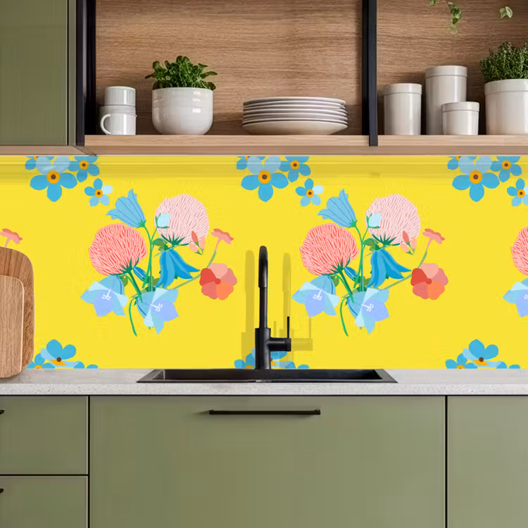 Bloemen - Boeket - Lente - Patronen keuken achterwand 2 middel 871 -sfeer3
