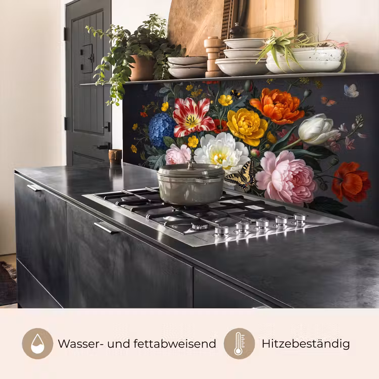 Bloemen - Boeket - Klassiek - Kleurrijk - Natuur keuken achterwand 2 middel -usp_DE