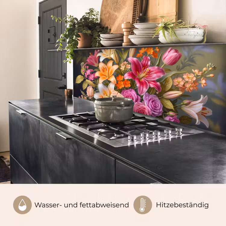 Bloemen - Boeket - Natuur - Kleurrijk - Modern keuken achterwand 2 middel -usp_DE