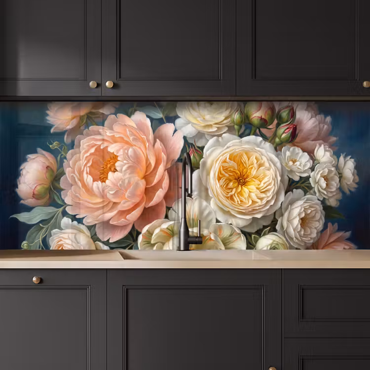 Bloemen - Boeket - Natuur - Klassiek - Kleurrijk keuken achterwand 2 middel -sfeer1