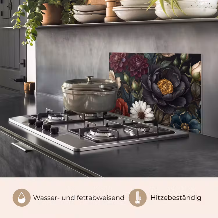 Bloemen - Boeket - Natuur - Klassiek - Weelderig keuken achterwand spatscherm klein -usp_DE