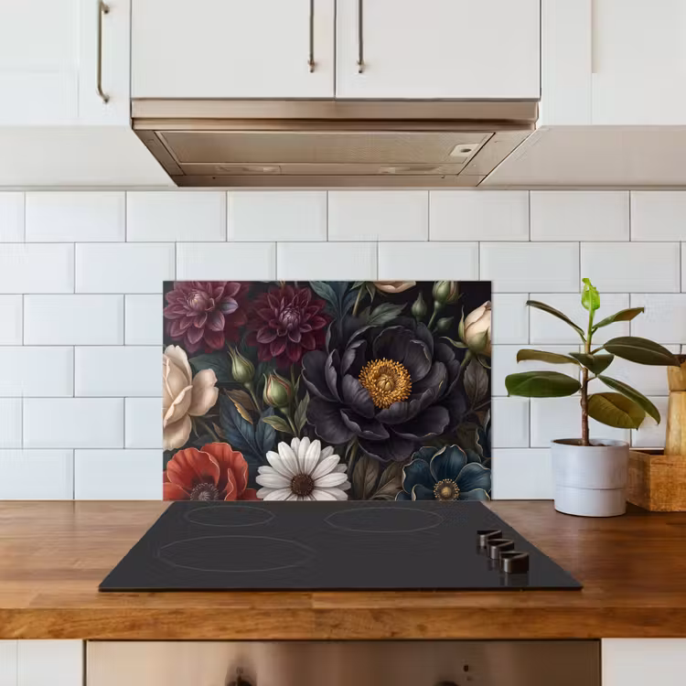 Bloemen - Boeket - Natuur - Klassiek - Weelderig keuken achterwand spatscherm klein -sfeer2