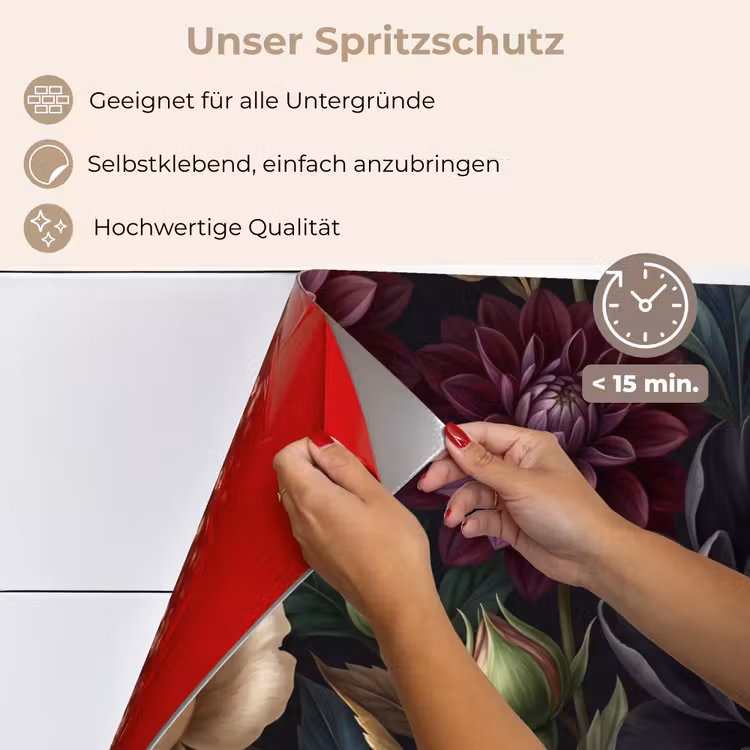 Bloemen - Boeket - Natuur - Klassiek - Weelderig keuken achterwand spatscherm klein -spatscherm_DE