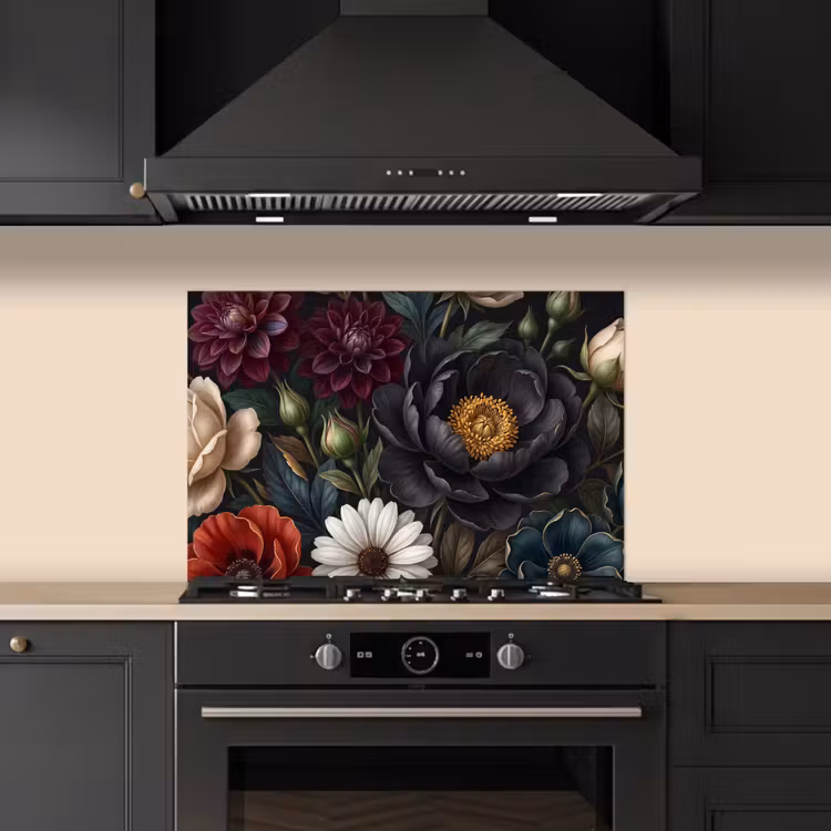 Bloemen - Boeket - Natuur - Klassiek - Weelderig keuken achterwand spatscherm klein -sfeer1