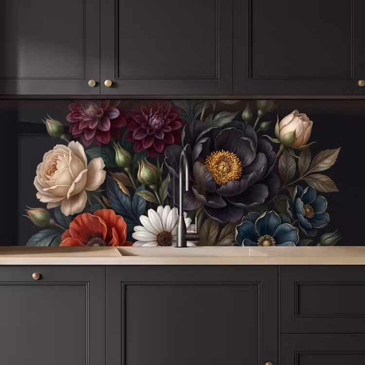 Bloemen - Boeket - Natuur - Klassiek - Weelderig keuken achterwand 2 middel -sfeer1