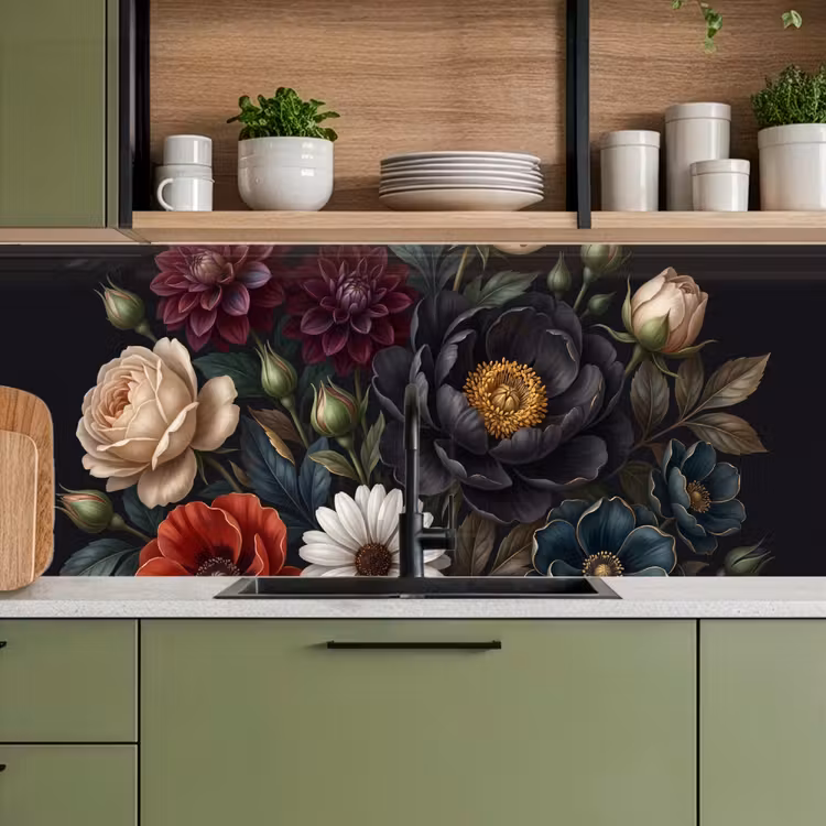 Bloemen - Boeket - Natuur - Klassiek - Weelderig keuken achterwand 2 middel -sfeer3