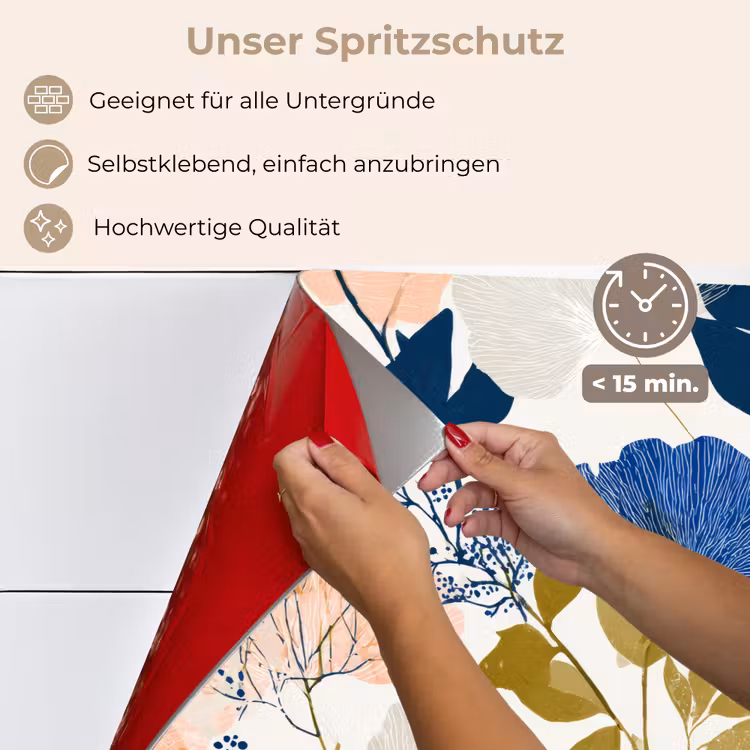 Bloemen - Botanisch - Kleurrijk keuken achterwand spatscherm klein 900 -spatscherm_DE