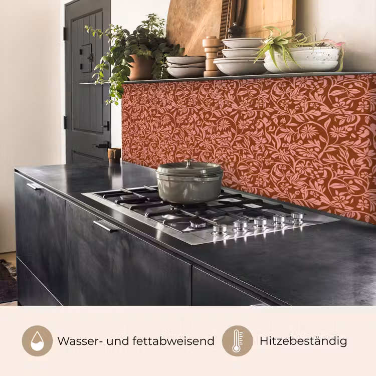 Bloemen - Print - Roze keuken achterwand 2 middel 871 -usp_DE