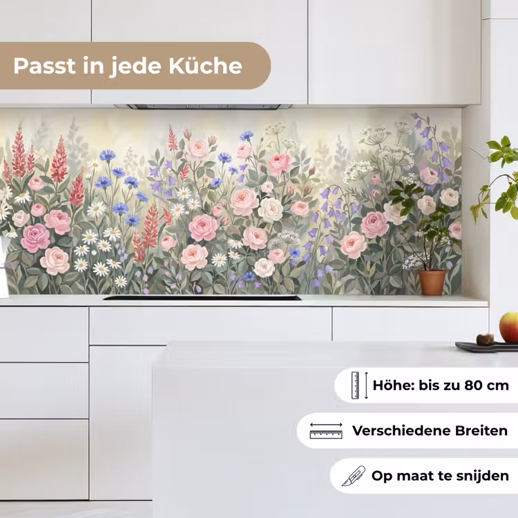 Bloemen - Tuin - Natuur - Kleurrijk keuken achterwand 2 middel -sfeer4_DE