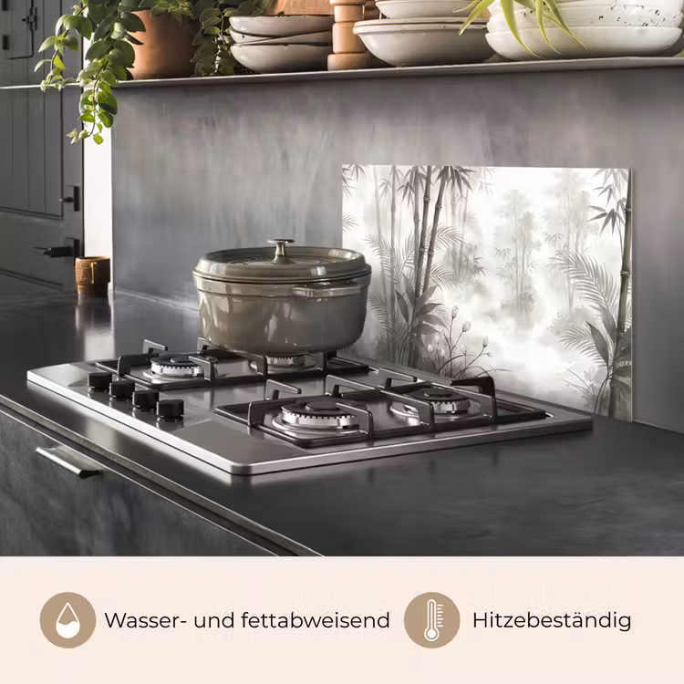 Bloemen - Knop - Tuin - Illustratie - Wit keuken achterwand spatscherm klein -usp_DE