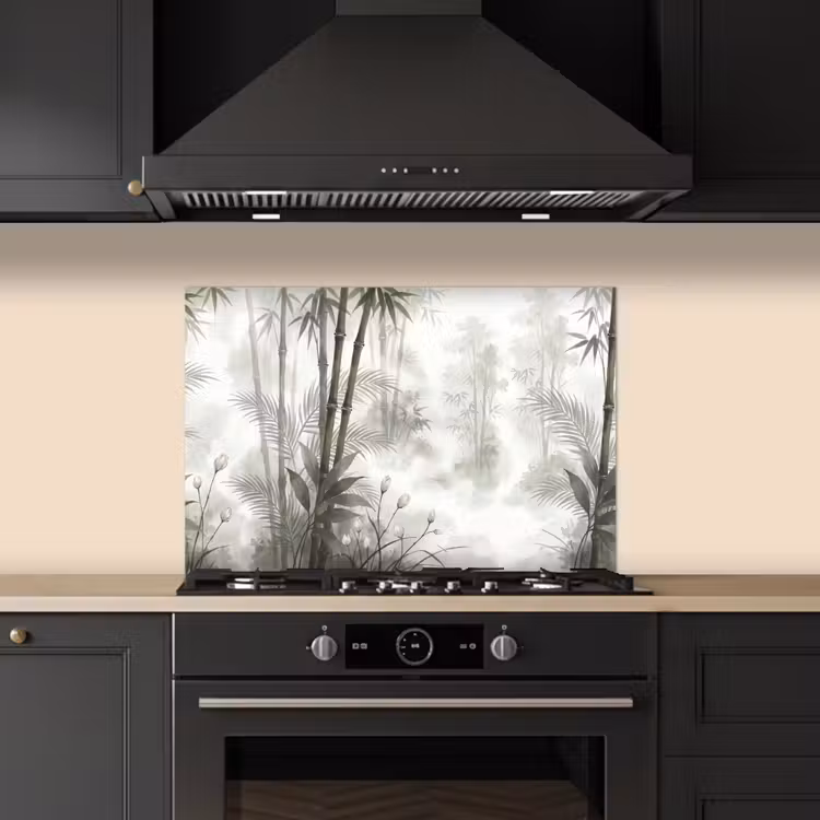 Bloemen - Knop - Tuin - Illustratie - Wit keuken achterwand spatscherm klein -sfeer1