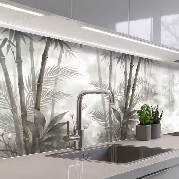 Bloemen - Knop - Tuin - Illustratie - Wit keuken achterwand 2 middel -3d_schuin