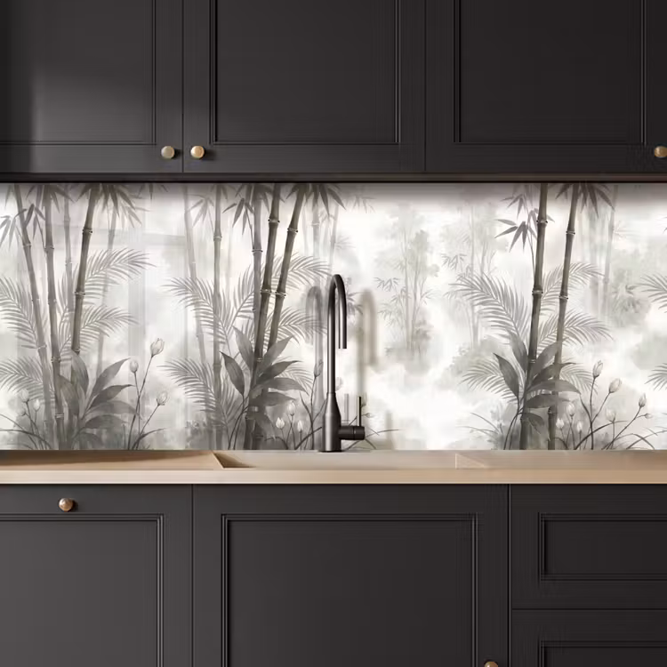 Bloemen - Knop - Tuin - Illustratie - Wit keuken achterwand 2 middel -sfeer1
