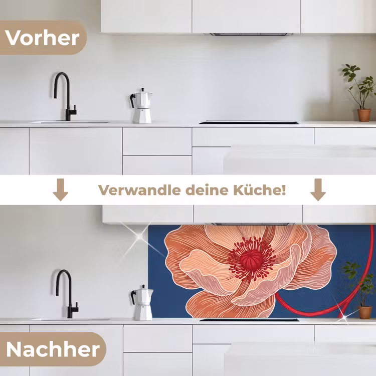 Küchenrückwand - Blumen – Modern – Abstrakt - Bloemen - Modern - Abstract keuken achterwand 2 middel