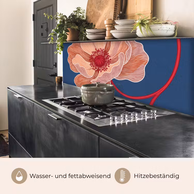 Küchenrückwand - Blumen – Modern – Abstrakt - Bloemen - Modern - Abstract keuken achterwand 2 middel