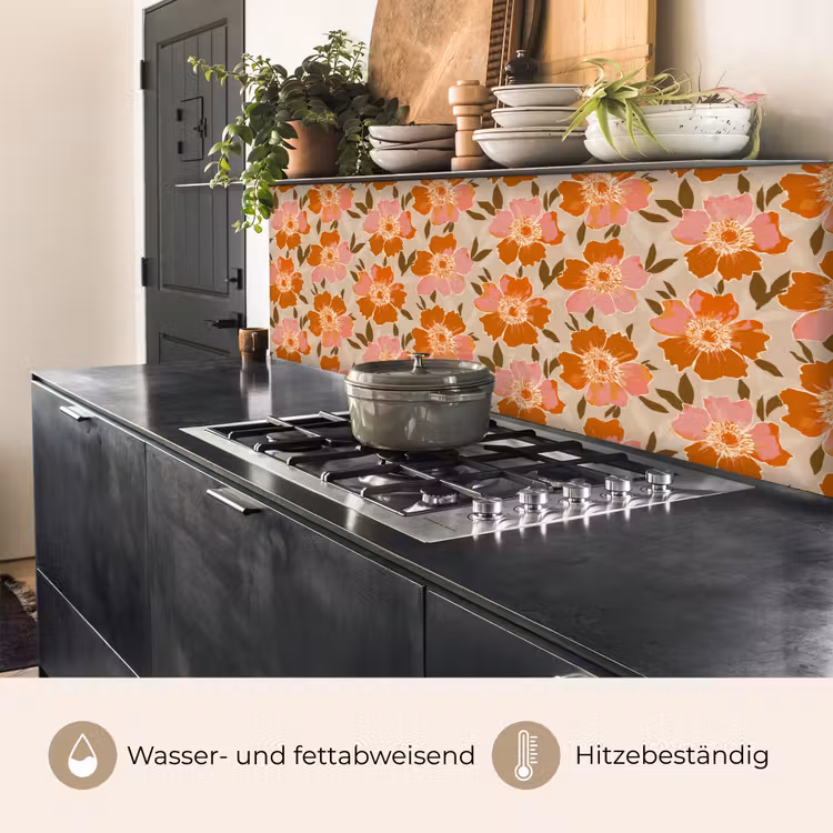 Bloemen - Motief - Retro keuken achterwand 2 middel 871 -usp_DE