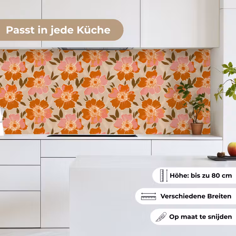Bloemen - Motief - Retro keuken achterwand 2 middel 871 -sfeer4_DE