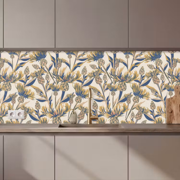 Bloemen - Patroon - Design - Natuur keuken achterwand 2 middel 871 zz_3dshopping