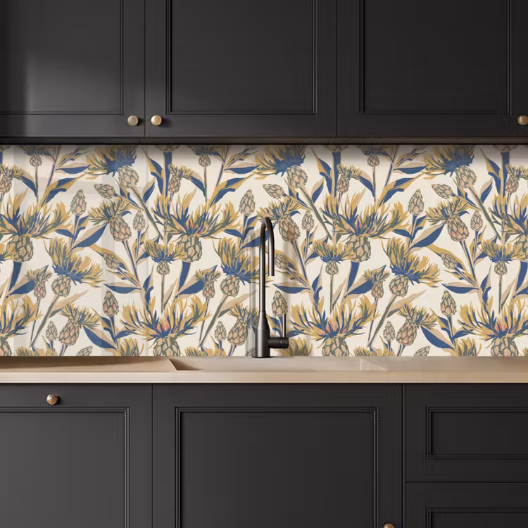 Bloemen - Patroon - Design - Natuur keuken achterwand 2 middel 871 -sfeer1