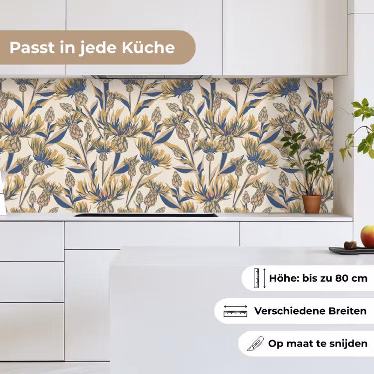 Bloemen - Patroon - Design - Natuur keuken achterwand 2 middel 871 -sfeer4_DE