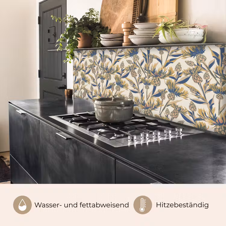 Bloemen - Patroon - Design - Natuur keuken achterwand 2 middel 871 -usp_DE