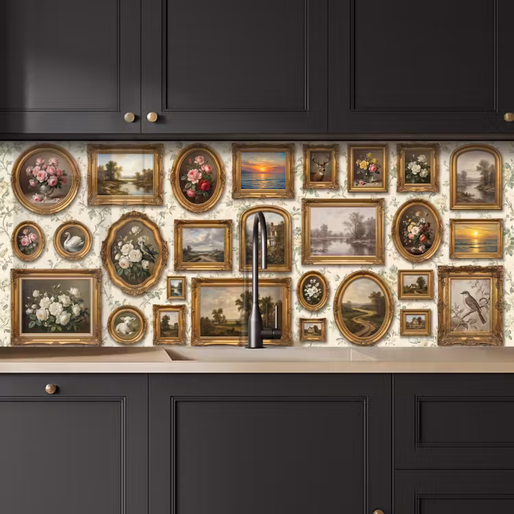 Bloemen - Roze - Stilleven - Klassiek keuken achterwand 2 middel -sfeer1