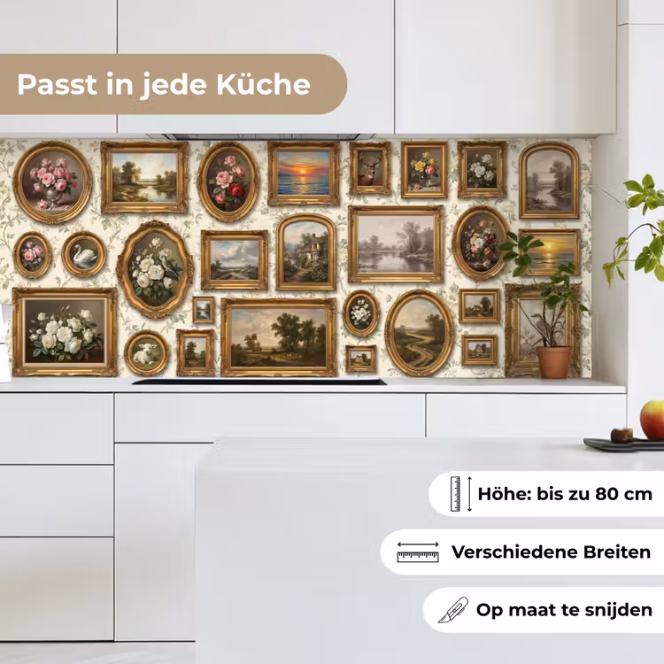 Bloemen - Roze - Stilleven - Klassiek keuken achterwand 2 middel -sfeer4_DE
