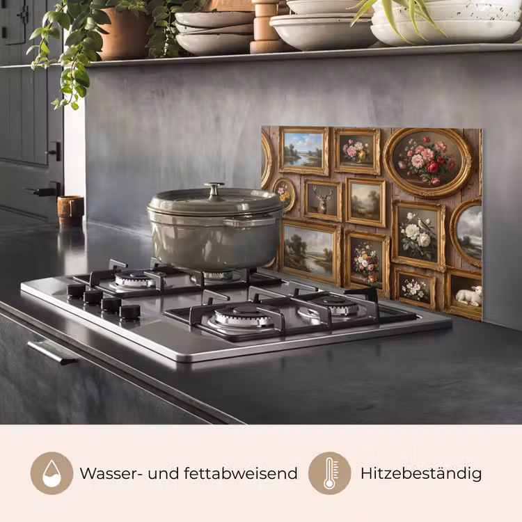 Bloemen - Rozen - Klassiek - Vaas - Kleurrijk keuken achterwand spatscherm klein -usp_DE