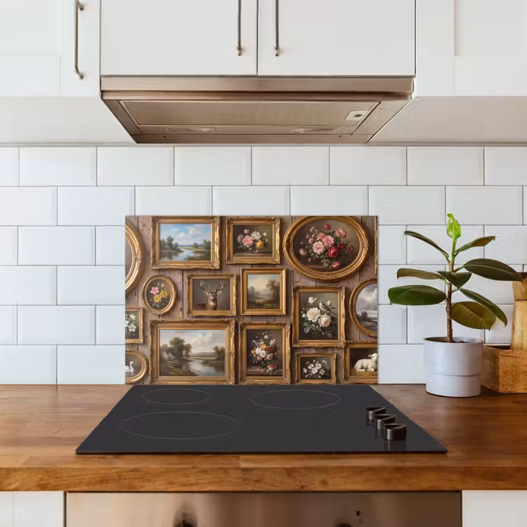 Bloemen - Rozen - Klassiek - Vaas - Kleurrijk keuken achterwand spatscherm klein -sfeer2