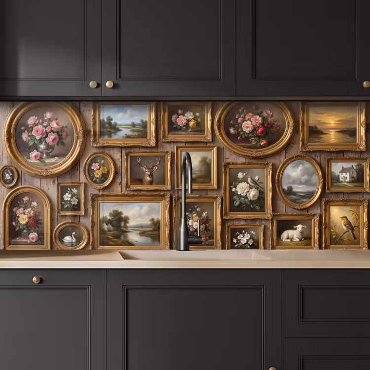 Bloemen - Rozen - Klassiek - Vaas - Kleurrijk keuken achterwand 2 middel -sfeer1