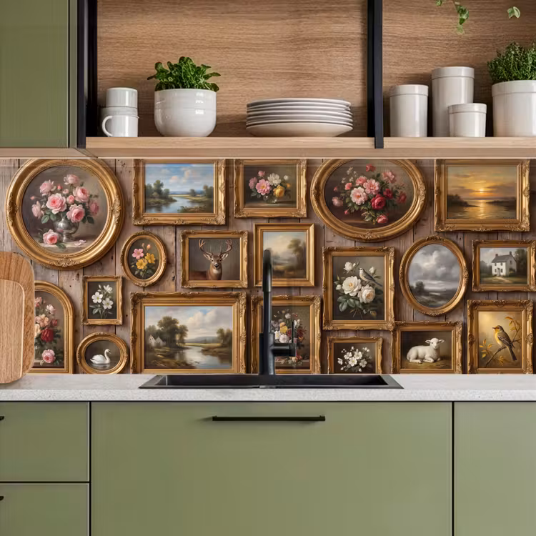 Bloemen - Rozen - Klassiek - Vaas - Kleurrijk keuken achterwand 2 middel -sfeer3