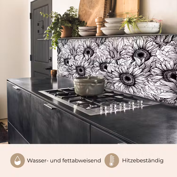 Bloemen - Zonnebloem - Patroon keuken achterwand 2 middel 871 -usp_DE