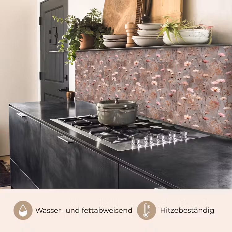 Bloemen - Wild - Pastel keuken achterwand 2 middel 871 -usp_DE